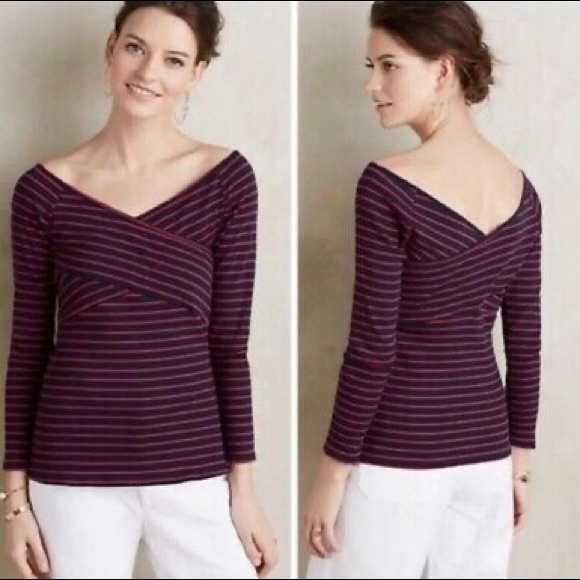 Anthropologie Tops - Anthropologie DELETTA Striped Shirt